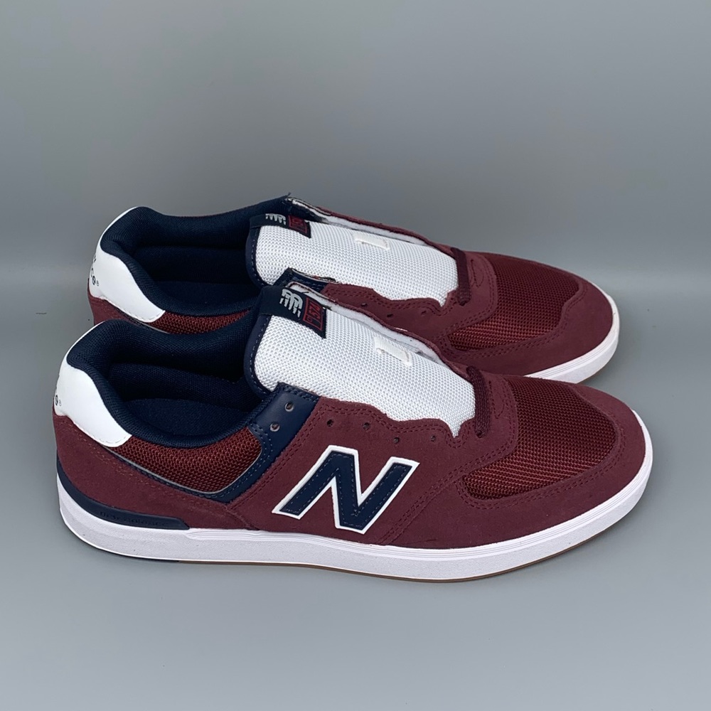New Balance 574 Court Burgundy Shoes Men’s Sz 10.5 New!